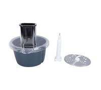 Bewinner Electric Vegetable Cutter, Professional Food Processor Container Cutter Kit for TM5 TM6, Easy to Install, Dishwasher Safe, Stainless Steel & ABS, Silver
