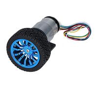 Bewinner Encoder Motor Set Kit, JGB37-520 6mm D Shaft Geared Encoder Motor with Mounting Bracket, High Torque Copper Winding Low Noise for Smart Car Balance Robot RC Toy Model (45RPM)