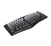 Bewinner Ergonomic Backlit Keyboard, 69 Keys 7 Colors Mechanical Feel Gaming Keyboard, RGB Backlit, Rechargeable, Detachable USB Cable, Lighted Up Full Size Keyboard for Laptop PC, Black