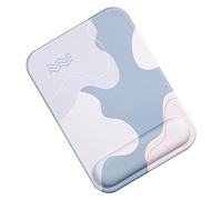Bewinner Ergonomic Mouse Pad with Memory Foam Wrist Rest Support, Premium Silicone Material, Anti Slip Bottom Pad, Multi-functional for Keyboard, Suitable for Computer (Rectangle, Blue)