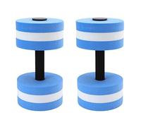 Bewinner EVA Water Floating Dumbbell for Pool Exercise, 2 Pack Foam Water Dumbbells for Men Women Kids Fitness, Lightweight Non Rust Resistance Yoga Strength Training (Blue)