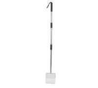 Bewinner Extendable Cat Litter Scoop Long Handle, Heavy Duty Detachable Fine Mesh Metal Chicken Poop Scooper for Litter Box Chicken Coop, Adjustable Stainless Steel Non Stick Sifting
