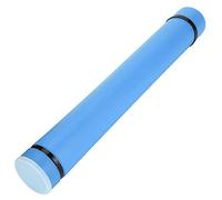 Bewinner Extendable Telescopic Drawing Storage Tube for Posters, Maps, Artwork - Adjustable Length 24.8" to 42.5", PE Plastic, Flip-Top Lid, Carrying Strap (Blue)