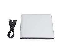 Bewinner External USB 3.0 Drive, External High Speed DVD/CD-RW Drives, External USB 3.0 Aluminum CD/DVD Burner, External Optical Disk Drive for ME/2000/XP/WIN7/WIN8/WIN10/OS(Silver)