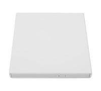 Bewinner External USB Optical Drive Player for Laptop Desktop (White) | Portable Blu Ray DVD Burner, 5Gbps Transfer Speed, Dual USB Power Cable, ABS Tough Shell, Travel Ready