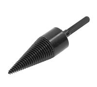 Bewinner Firewood Drill Bit, Log Splitter Carbon Steel Cone Hex Shank | Cone Wood Splitter, For Log Splitting With Electric Drill, Durable Carbon Steel, Non-Slip Groove