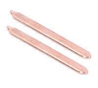 Bewinner Flat Heat Pipe, Computer CPU Cooling 80mm Length 3mm Thick 8mm Width, Thermal Conductive Brass Tube, CPU GPU Heatsink Flat Heat Pipe