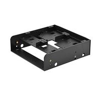 Floppy Drive Bay,2.5" / 3.5" HDD/SSD to 5.25" Floppy-Drive Bay Computer Mounting Bracket,Supports 7mm - 15mm 2.5" HDD,with a Baffle,Multifunctional Combination