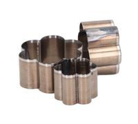 Bewinner Flower Shaped Leather Cutter 30 40 50mm, 3 Pcs Alloy Steel Leather Cutting Die Punch Mold Set, Clean Cut Punch Mold for Handicrafts, Craft, Clay, Belt Hole