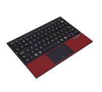 Bewinner Foldable Bluetooth Keyboard with Touchpad, PU Leather Cover Full Size Wireless Portable Triple Folding Keyboard Compatible with Phone Tablet Laptop and PC
