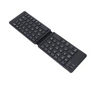 Bewinner Foldable Keyboard, Wireless Bluetooth 3.0 Mini Portable Keyboard with Silent Keys, 120mAh Battery, Wide Compatibility for iOS Android Tablet Phone PC (Black)