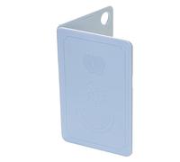 Bewinner Foldable Plastic Cutting Board, Portable Kitchen Chopping Board for Outdoor Picnic Camping - 20x12.5x0.8cm Nordic Rice White, Integrally Formed with Hanging Hole & Bottom Scale (Nordic Grey