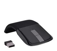 Bewinner Foldable Wireless Touch Mouse, 1000DPI Ergonomical Photoelectric Folding Gaming Mice with USB Receiver for PC/Notebook/Smart TV(Black)
