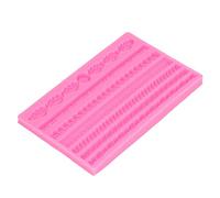 Bewinner Food Grade Silicone Rope Mold - 3D Pearl Knit Pattern Reusable Cake Decorating Mould for Cakes Jellies Breads Desserts, Heat Resistant Baking Mold for Parties, Gifts, Pink