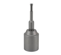 Bewinner Forged Steel Ground Rod Driver for Hammer Drill, Heavy Duty T Post Driver 30mm 45mm 65mm, Impact Resistant SDS Plus Grounding Rod Rebar Stake Tool Rust Proof Multi (45mm)