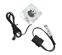 Bewinner G1/4 Inch PC Water Cooling Meter, Acrylic for Meter Indicator with 3 Ways Manual Remote Control, G1/4 Thread 8 Impeller for PC Computer Water Cooling System