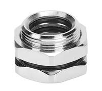 Bewinner G1/4 Pass Through Connector Fitting, OD 14mm Hard Tube PC Computer Water Cooling System Connector for Rigid, Metal and PETG Tubes with 14mm Outer Diameter