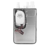 Bewinner G750-01 750GPH Shower Sump Pump with Automatic Switch, Multi-Inlet Bilge Drain Box for Marine Boat Yacht, 12V/24V DC, Submersible (12V)