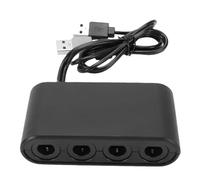 Bewinner Game Controller Adapter Fit for GameCube Controllers and Fit for Switch 2, 4 Port Converter Cable with Vibration Support, Plug and Play, Gaming Accessory for Wii and PC, 3 Mode Hub