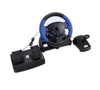 Bewinner Gaming Steering Wheel, Dual Motor Force Feedback with 135 Degree Turn and Non Linear Brake Pedal, High Speed Brushless Servo Motor, Support for PC IOS