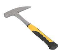 Bewinner Geological Survey Brick Hammer Double Head Flat Mouth Duckbill Hammer S Size 30cm High Carbon Steel Heat Treatment Rock Hardness Tester Rubber Grip (Large)