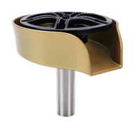 Bewinner Glass Rinser High Pressure 360° Rotating Spout Cleaner for Kitchen Sink with Pull Out Spray Gun and Hose Connector for Home Bars and Cafes ABS Stainless Steel Brass