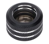 Bewinner Hard Tube Accessories, Electroplatization Processing Compression Accessories with Sealing Rings for the Computer Water System (Black)
