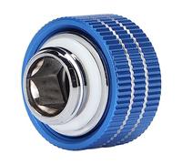 Bewinner Hard Tube Accessories, Electroplatization Processing Compression Accessories with Sealing Rings for the Computer Water System (Blue)