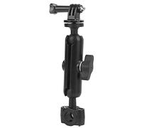 Bewinner Heavy Duty Motorcycle Handlebar Mirror Bracket Camera Mount, 360° Adjustable Bike Camera Holder for and Action Cam, 1/4in Screw Compatible with 0.35-0.63in Handlebars,