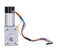 Bewinner High Torsion Gear Motor Full Metal Self Locking Encoder Reduction Motor 10RPM DC12V Single Shaft Industrial Drive Encoder with D Shaft 6mm (150RPM DC6V)