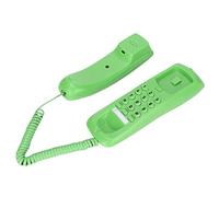Bewinner Hotel Telephone Desktop Corded Phone with Mute Pause Redial Night Light Music Ringing, Slim Landline Phone Anti-Interference Thunder for Office Home Hotel, Pulse Dialing (Green)
