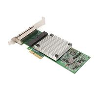 Bewinner I350 4-Port Gigabit PCIe Network Adapter Card, PCI Express X4 Ethernet Card with Large Heat Sink, 1000Mbps for Server/Desktop, / Support