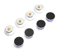 Bewinner Isolation Feet Spikes for Turntable Amplifier CD/DVD Player - Anti Vibration Isolation Pad with Brass and Aluminum Alloy - Reduce Speaker Feedback and Improve Sound Clarity (Silver)