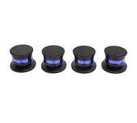 Bewinner Isolation Feet Spikes for Turntable Amplifier CD/DVD Player - Anti Vibration Isolation Pad with Brass and Aluminum Alloy - Reduce Speaker Feedback and Improve Sound Clarity (Black)