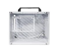 Bewinner ITX PC Case, Compact Computer Case Supports MATX ITX Motherboard 280mm GPU, with Acrylic Side Panel Multiple Fan Slots, for Daily Work Gaming Setup