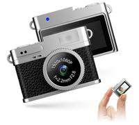 Bewinner Keychain Camera,1080P 20MP Video Camcorder with 0.96in Screen, Mini Wearable Camcorder for Cycling, Hiking, Travel, LED Fill Light, 2H Continuous Photos (Black)