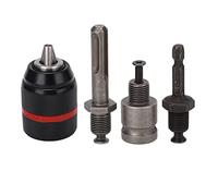 Bewinner Keyless Self Tightening Drill Chuck 1/2in 2-13mm Clamping Range Quick Changing Tool 43mm Diameter for Impact Wrench, Compact Length 58mm (Round 58mm Length)