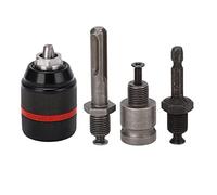 Bewinner Keyless Self Tightening Drill Chuck 1/2in 2-13mm Clamping Range Quick Changing Tool 43mm Diameter for Impact Wrench, Compact Length 58mm (Hex 63mm Length)