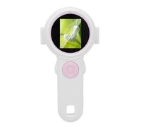 Bewinner Kids Microscope Digital Camera 1000X Magnification, 2.0in HD Screen Handheld Educational Science Toy with 8 LED Lights for Boys Girls Ages 3-10 (Pink)