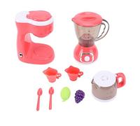 Bewinner Kids Play Kitchen Accessories Toy Set, Includes Coffee Maker and Blender, Realistic Appliance Set for Role Play, Safe ABS Materials, Educational Fun
