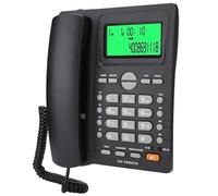 Bewinner Landline Telephone with Caller ID Display, No Battery Required Wired Phone for Home Office, Mute Function and Fast Dialing Hotel Phone with Noise Reduction, Hold/Pause, Last (Black)