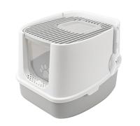 Bewinner Large Fully Enclosed Cat Litter Box with Front Entry Top Exit, Extra Large Covered Litter Box with Lid & Scoop for Big Cats, Double Deodorization Filter Anti-Smell (L Size)