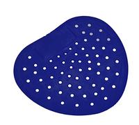 Bewinner Large Hole Urinal Screen Deodorizer Mats - Anti Splash & Scented, Universal Heart Shape Fits All Urinals for Restroom, Bathroom, Office (large hole blue)