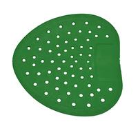 Bewinner Large Hole Urinal Screen Deodorizer Mats - Anti Splash & Scented, Universal Heart Shape Fits All Urinals for Restroom, Bathroom, Office (large hole green)