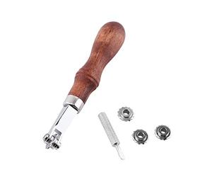 Bewinner Leather Craft Tools, Spacer Embossing System Set, DIY Leather Craft Sewing Stitch Spacer Spacing Over Stitch Wheels,Marker Tool for Leather Crafts