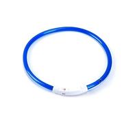 Bewinner LED Dog Collar, USB Rechargeable Flash Dog Safety Band - One Size - Long Lasting Use Up to 8 Hours, Suitable for Labradors, Collies (Blue)