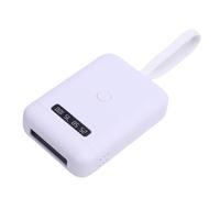 Bewinner LED Hair Extension Machine 405nm, 6 LED Chips Fast Curing Lamp with 5000mAh Battery Display, Portable U V Glue Light for Wig Extensions At Salon or Home, 18W Professional Hair (White)