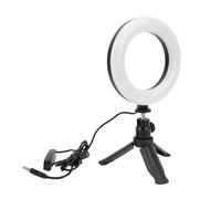 Bewinner LED Ring Light for Computer Monitor, 60 LEDs 290LM CRI 85 USB Powered, Adjustable Bracket with 180° Rotation,Height,Light for Video Conference Streaming Study