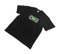 Bewinner LED T Shirt - Bluetooth Screen Glowing T Shirt with Programmable Patterns Display, APP Control Festival Tshirt Built in 1500mAh Battery (L)