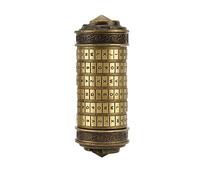 Bewinner Letter Password Lock Classical Elegant DIY Setting Decorative Practical Zinc Alloy Green Bronze Lock Toy, Ideal Romantic Lovers to Store Engagement Ring, Jewelry, Keys